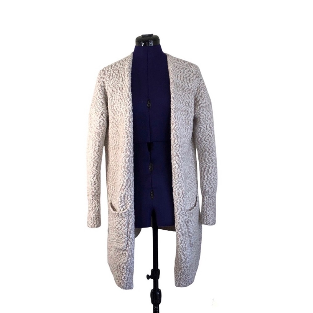 Ruby Moon White Pink Fuzzy Knit Sweater
